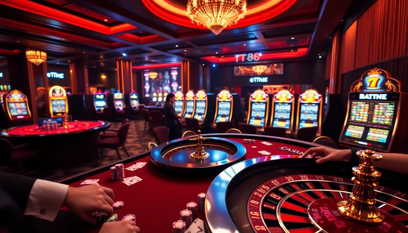 Experience the luxury of tt88 gaming with vibrant poker action and roulette thrills.