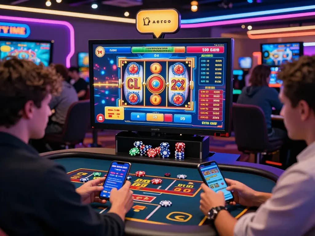 Engaging five88 virtual casino scene with players immersed in live betting excitement and vibrant digital ambiance.