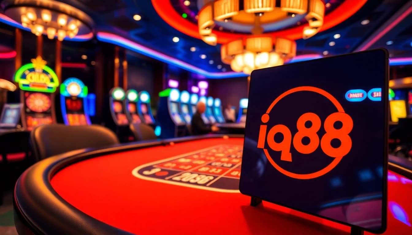 Experience thrilling gaming at iq88 with live dealers and vibrant casino elements.