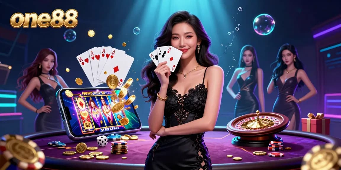 Play thrilling games at one88 with an elegant dealer and exciting casino atmosphere.