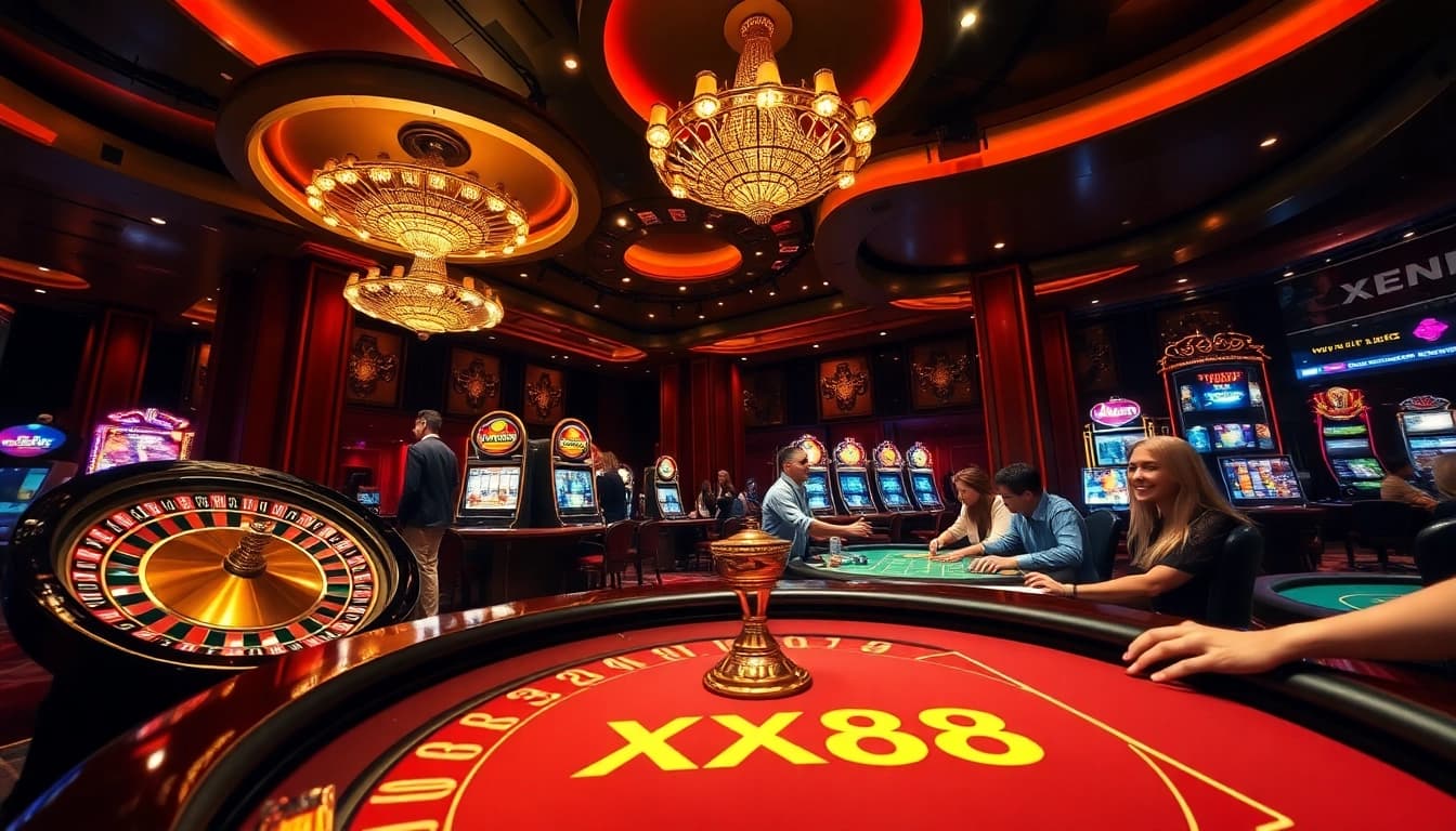 Experience excitement and luxury at XX88 casino with thrilling games and joyful players.