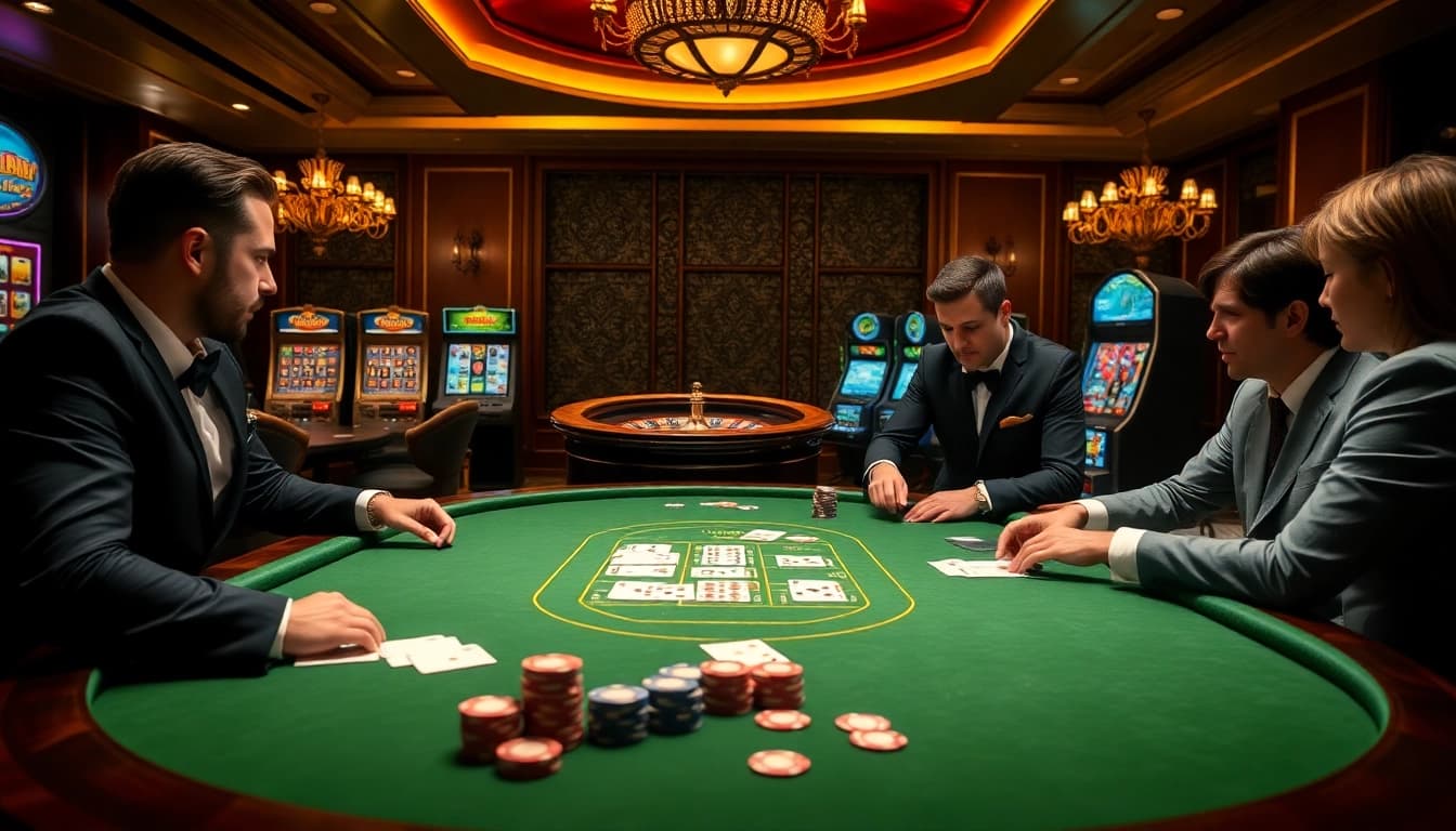 Experience thrilling gameplay at link 789win with a luxurious high-stakes poker game, highlighting excitement and professionalism.