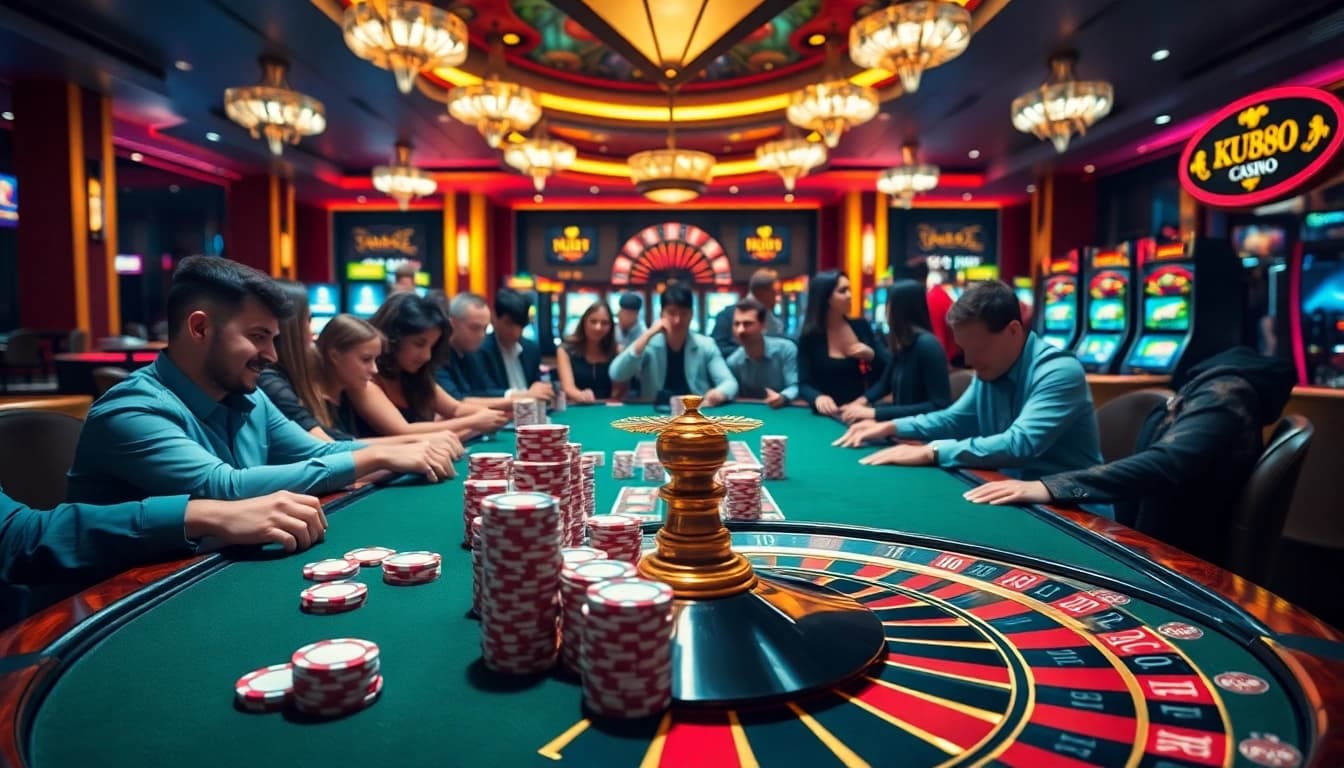 Experience thrilling gameplay at KU88 with professional poker and roulette tables.