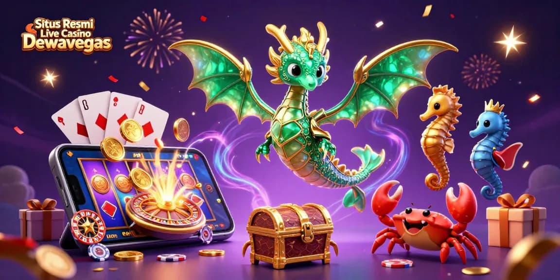 Experience fast live casino gaming at Situs Resmi Live Casino Dewavegas with immersive 3D illustrations.