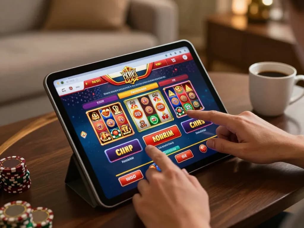 Engaging gameplay on SKY88 online casino interface featuring vibrant slot options for players.