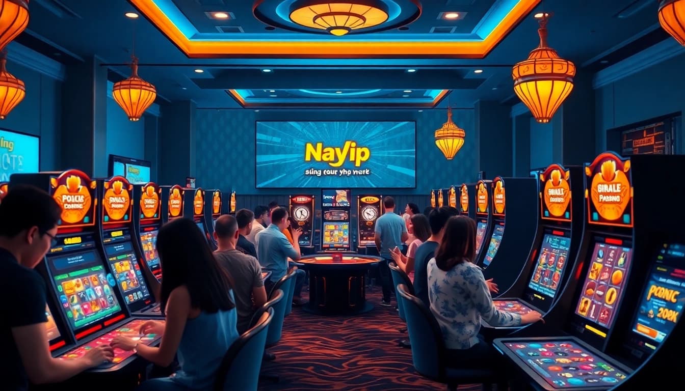 Nhatvip online gaming platform showcasing players enjoying diverse casino games in a vibrant, user-friendly interface.