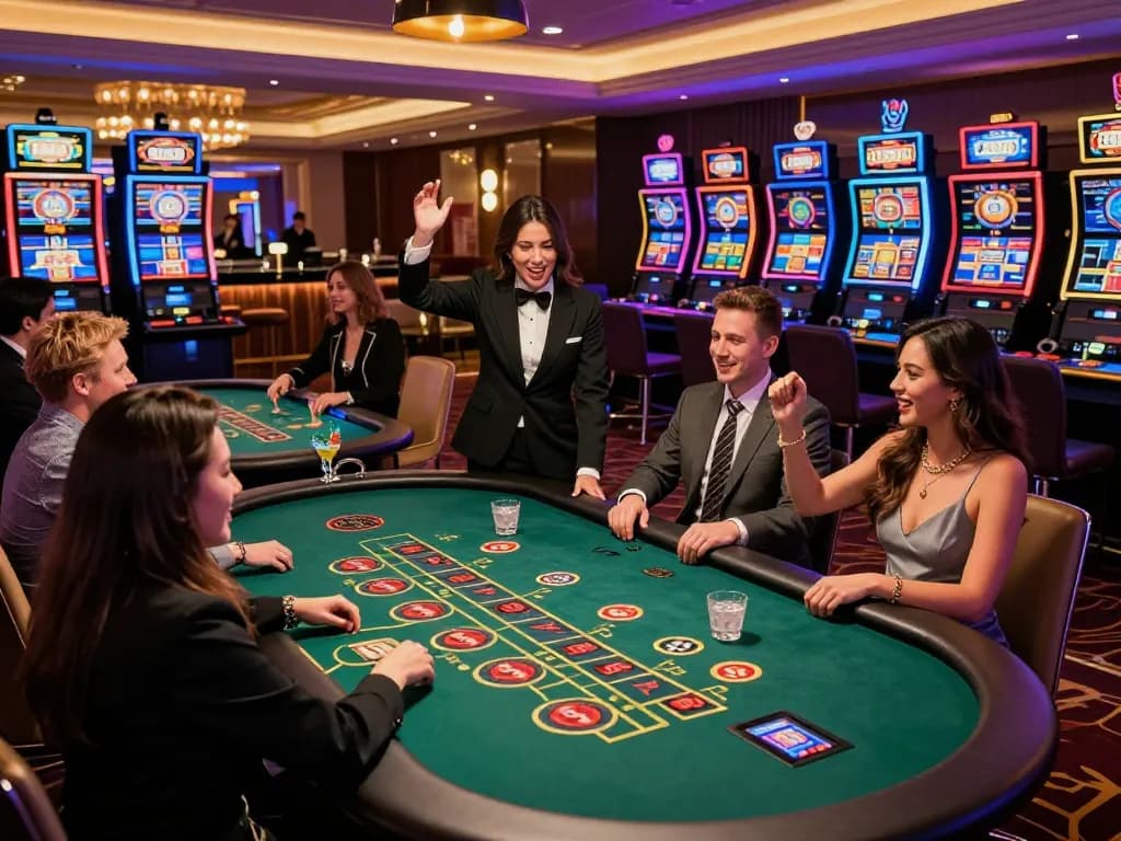 Exciting gaming experience at SC88 casino with live dealers and vibrant atmosphere.