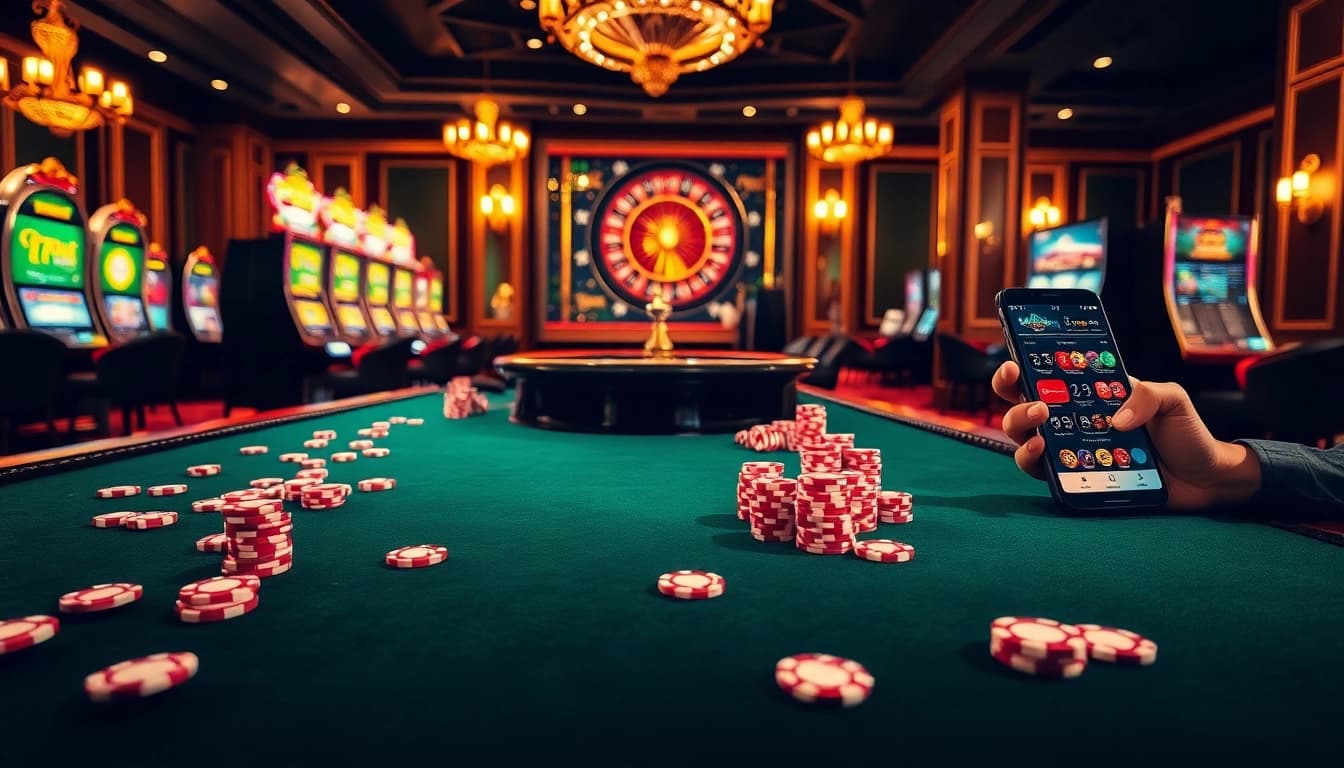 Players enjoying various gaming experiences at S8, showcasing excitement and engagement in a vibrant casino setting.