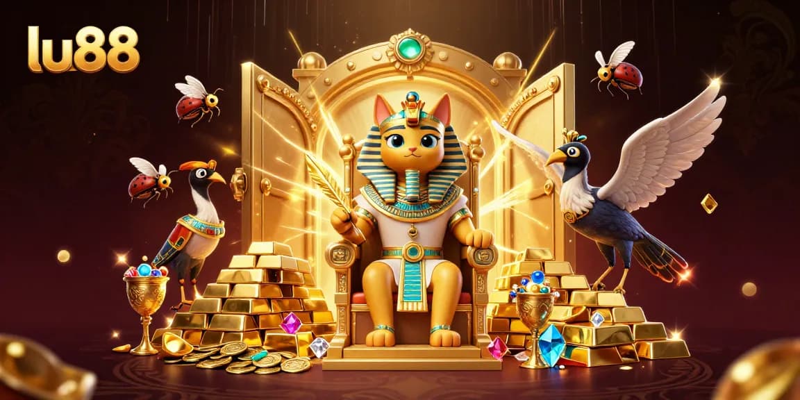 Engage in thrilling gaming adventures with lu88 featuring vibrant 3D casino illustration.