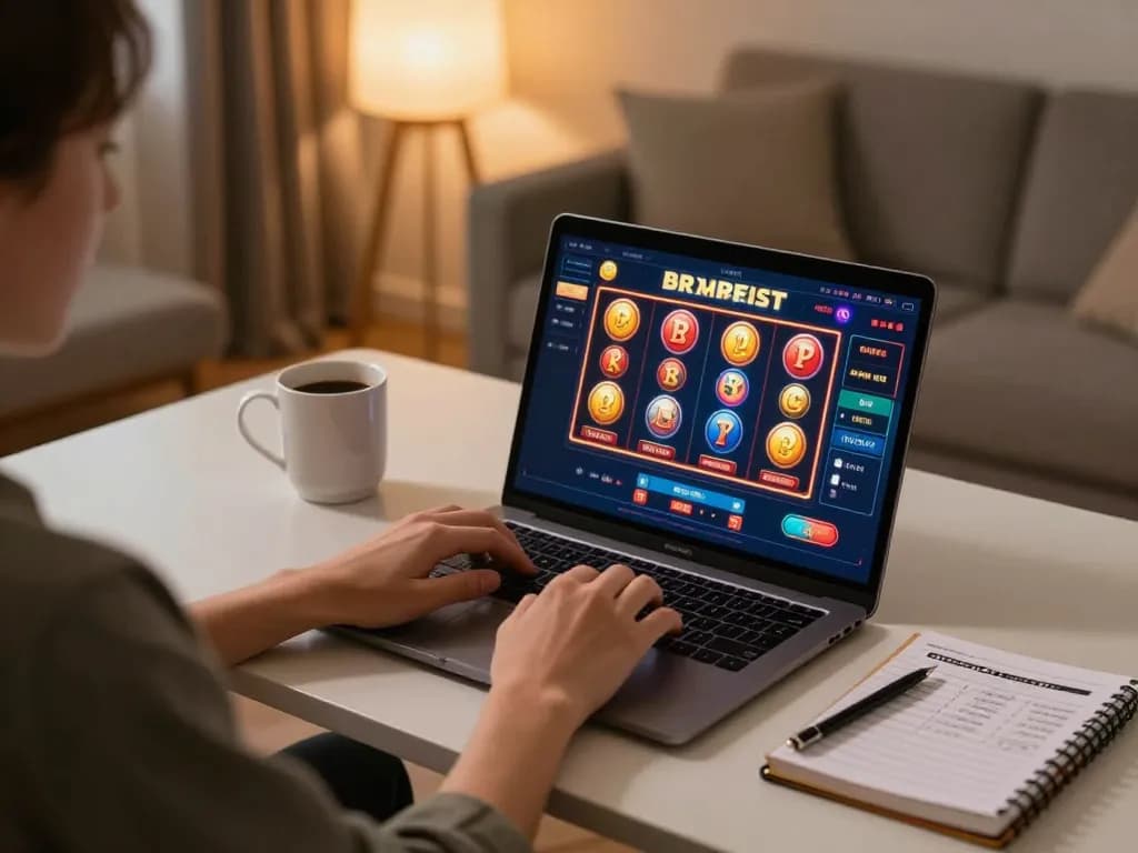 Engaging online gaming at trang chủ uu88 featuring vibrant casino interface and cozy home setting.
