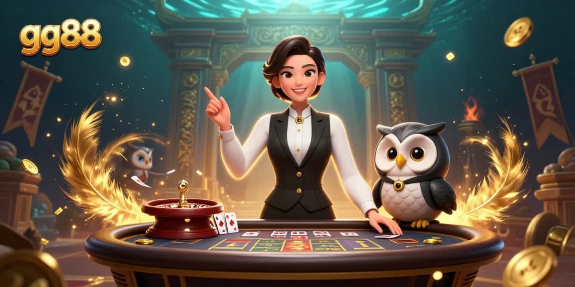 Engage the excitement of gg88 with dynamic baccarat and roulette gameplay featuring a friendly dealer duo.