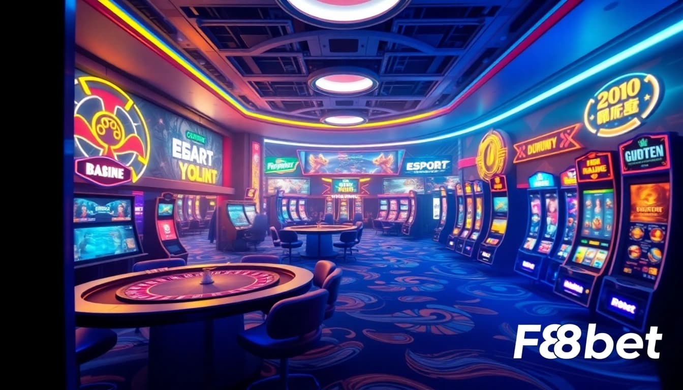 F8bet online betting platform interface showcasing diverse gaming options and immersive experience.