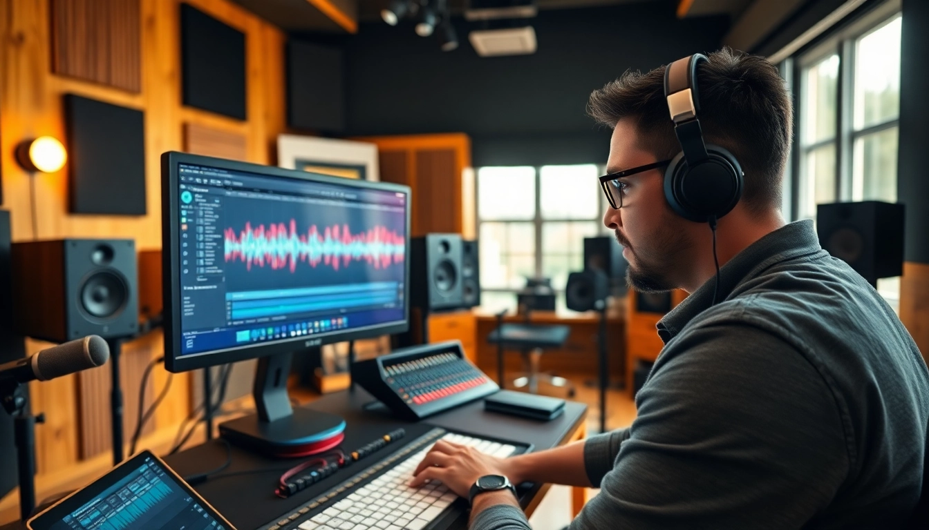 Enhance your audio with online mastering techniques displayed by a professional.