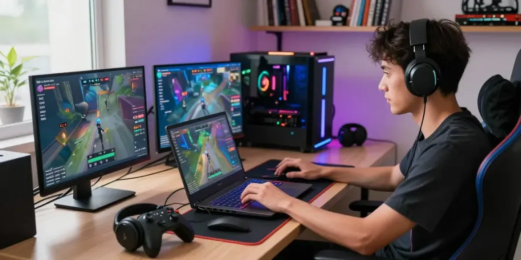Engaging Nbet online gaming scene with a player in action.