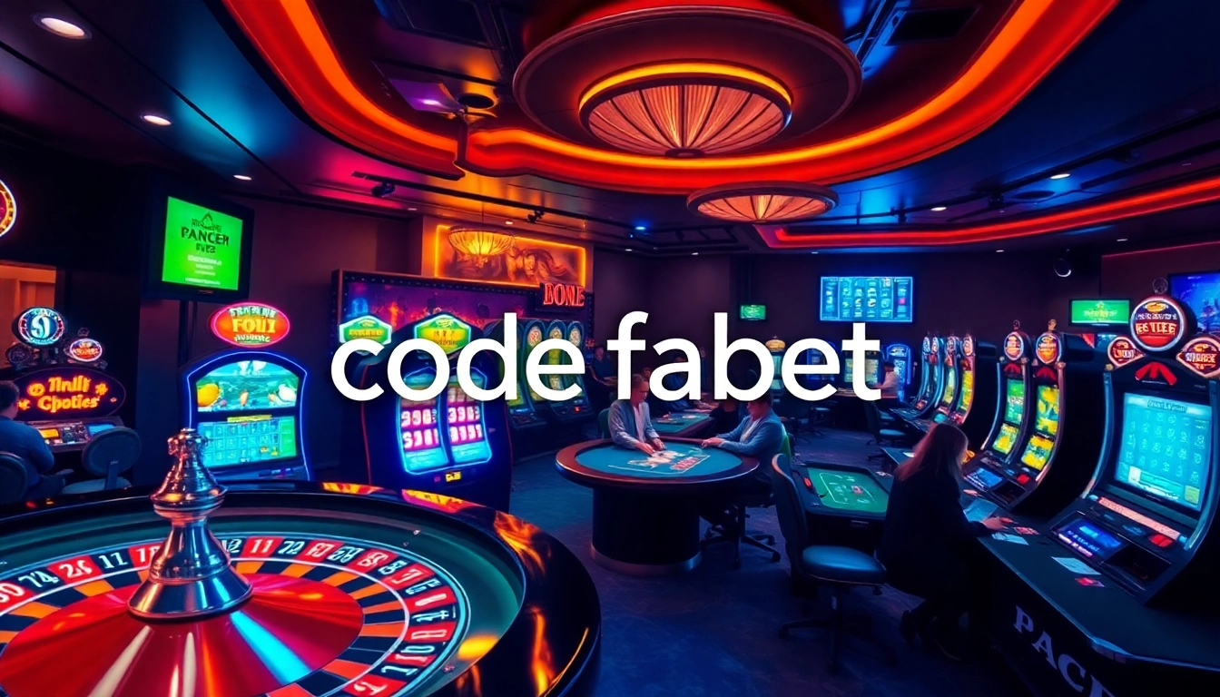 Experience thrilling online gambling with vibrant tables and code fabet promotions.