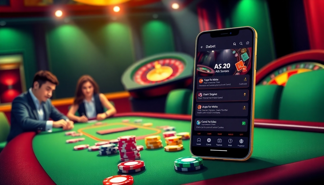 Engaging players using the app dabet to play poker and enjoy an online casino experience.