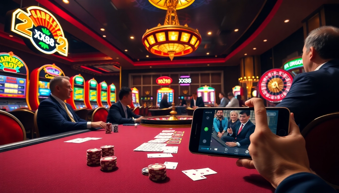 Experience the thrill of gambling at XX88 with poker, roulette, and slot machines.