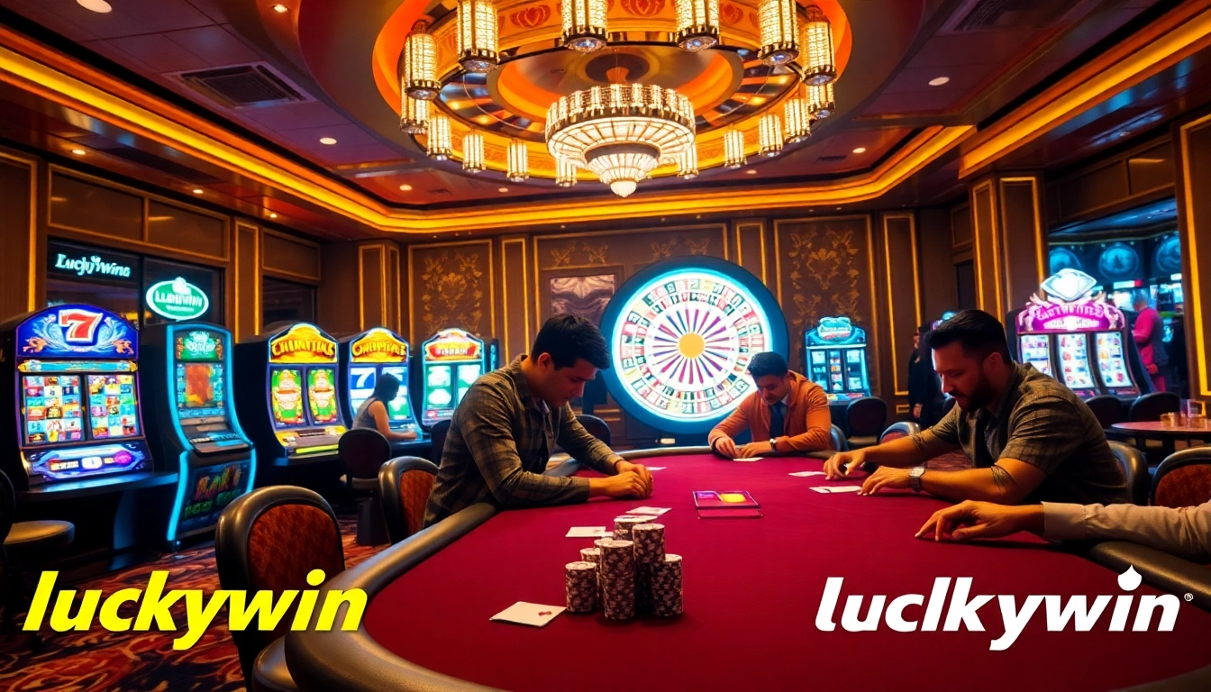 Experience the thrill of playing at luckywin com with engaging poker and roulette action.