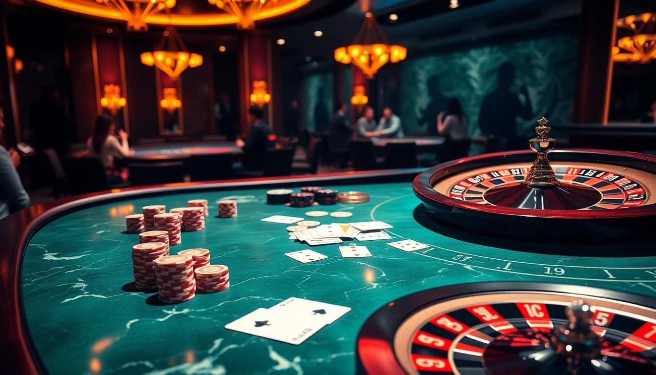 Experience the excitement of bem 88 with a luxurious casino scene featuring poker chips and a vibrant roulette wheel.