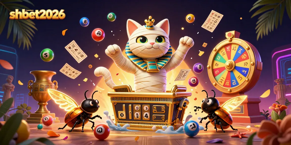 Experience thrilling gameplay with shbet2026 as the mummy cat and glowing scarab showcase casino excitement.