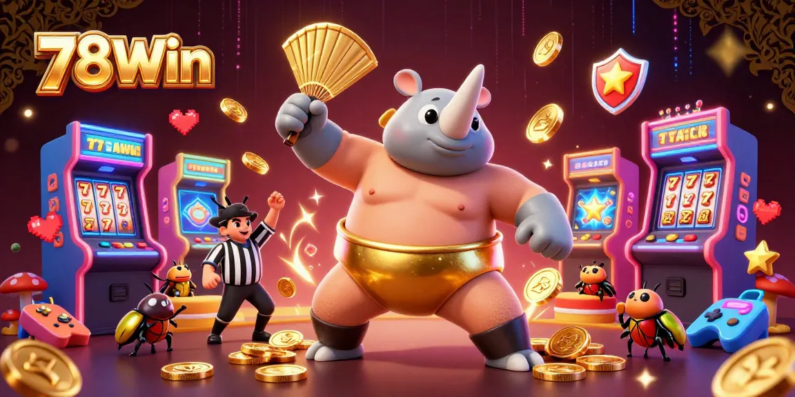 Experience thrilling wins at 78Win with dynamic casino visuals featuring a beetle champion.
